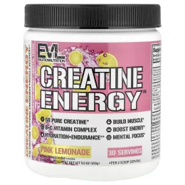 EVLution Nutrition, Creatine Energy™, розовый лимонад, 225 г (9 унций)