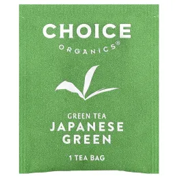 Choice Organic Teas, зеленый чай, японский зеленый, 16 чайных пакетиков, 26 г (0,92 унции)