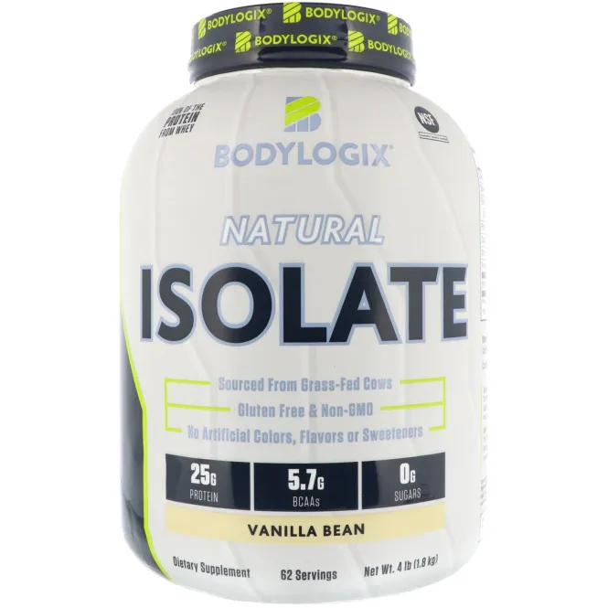 Bodylogix, Натуральный изолят, Стручки ванили, 4 фунта (1,8 кг)