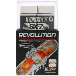 Hydroxycut, Революция SX-7, нейросенсорная + термогенная, 90 капсул