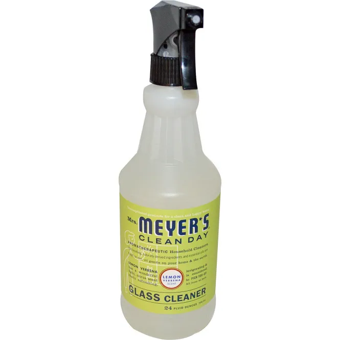 Mrs. Meyers Clean Day, Стеклоочиститель, запах лимона и вербены, 24 жидк. унц. (708 мл)
