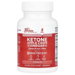 Real Ketones, Кетоновый яблочный уксус, 30 капсул