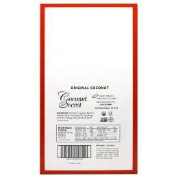 Coconut Secret, Органический Оригинальный Кокосовый Батончик Ungranola, 12 Батончиков, по 1,2 унции (34 г) каждый