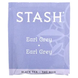 Stash Tea, Черный чай, Earl Grey, 20 чайных пакетиков, 38 г (1,3 унции)