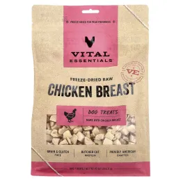 Vital Essentials, сублимированные сырые лакомства для собак, со вкусом куриной грудки, 283,5 г (10 унций)