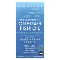 Viva Naturals, рыбий жир с омега-3, тройная сила, 180 капсул