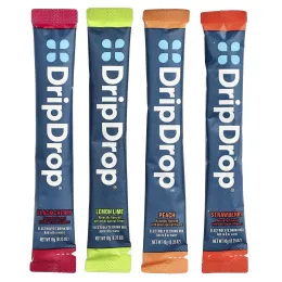 DripDrop, Electrolyte Drink Mix, Sunburst Variety, 8 Sticks, 0.35 oz (10 g) Each