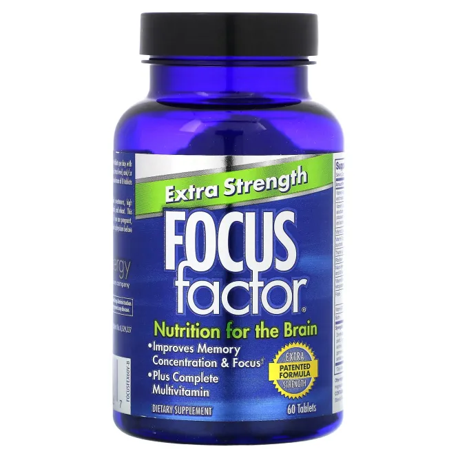 Focus Factor, повышенная сила действия, 60 таблеток