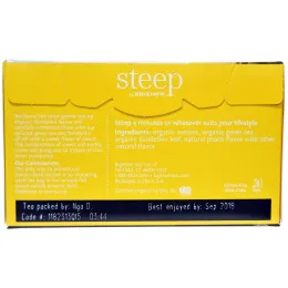 Bigelow, Steep, Organic Dandelion & Peach, Rooibos & Green Tea, 20 Tea Bags, 1.18 oz (33 g)