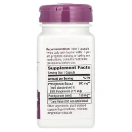 Nature's Way, Premium Extract, гранат, 350 мг, 60 веганских капсул