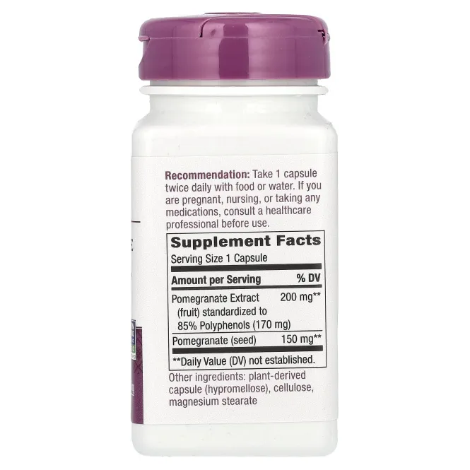 Nature's Way, Premium Extract, гранат, 350 мг, 60 веганских капсул