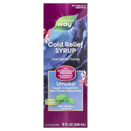 Nature's Way, Umcka®, сироп от простуды, со вкусом мяты и ментола, 240 мл (8 жидк. унций)