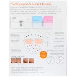 Neutrogena, Маска против угревой сыпи на основе фототерапии, 1 маска и 1 активатор для 30 ежедневных сессий лечения