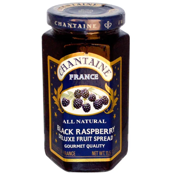 Chantaine, Deluxe Fruit Spread, чёрная малина, 325 г