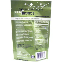 Sunbiotics, Organic Gourmet Probiotic Snacks, миндаль, 1.5 унций (42.5 г)