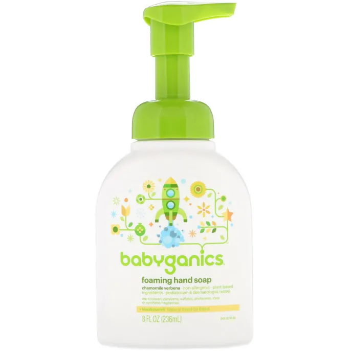 BabyGanics, Foaming Hand Soap, Chamomile Verbena, 8 fl oz (236 ml)