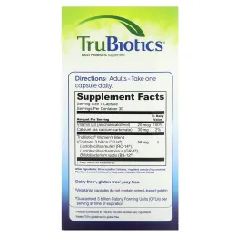 TruBiotics, Здоровье пищеварительной системы, влагалища и костей для женщин, 30 вегетарианских капсул