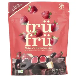 Tru Fru, Nature's Strawberries, темный шоколад, 119 г (4,2 унции)