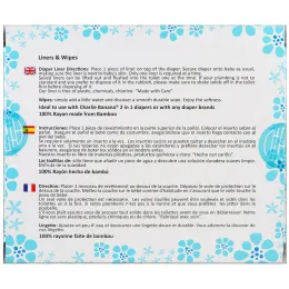 Charlie Banana, Тканевые подгузники-пеленки и салфетки, 100 штук