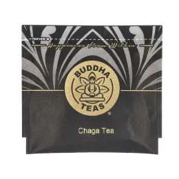 Buddha Teas, Органический травяной чай, чага, без кофеина, 18 чайных пакетиков, 27 г (0,95 унции)