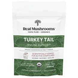 Real Mushrooms, Индейка, порошок экстракта органических грибов, 45 г (1,59 унции)