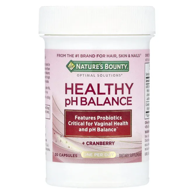Nature's Bounty, Healthy PH Balance + Cranberry`` 30 капсул