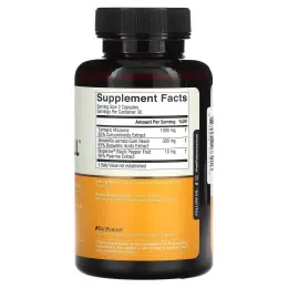 Live Conscious, Curcuwell, максимальная сила действия, 60 капсул