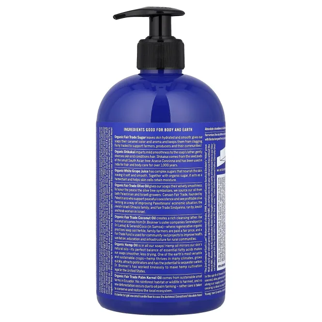 Dr. Bronner's, 4-in-1 Organic Sugar Soap, Peppermint, 24 fl oz (710 ml)
