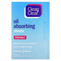 Clean & Clear, Салфетки, впитывающие масло, дорожные, 50 салфеток