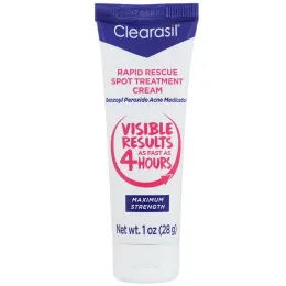 Clearasil, Rapid Rescue, Spot Treatment Cream, 1 oz (28 g)