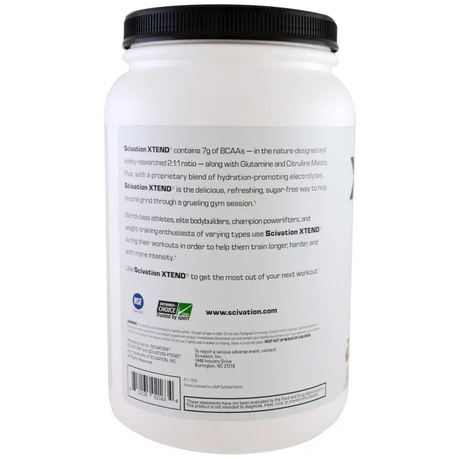 Scivation, Xtend, аминокислоты с разветвленной цепью (BCAA), клубника и манго, 41.2 унц. (1170 г.)