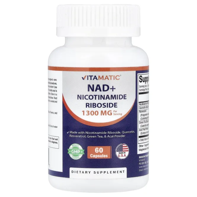 Vitamatic, NAD+, 60 капсул
