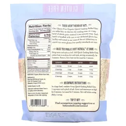 Bob's Red Mill, Органические овсяные хлопья быстрого приготовления, 794 г (1 фунт 12 унций)