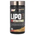 Nutrex Research, Lipo6, без стимуляторов, 60 капсул