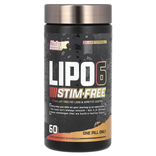 Nutrex Research, Lipo6, без стимуляторов, 60 капсул