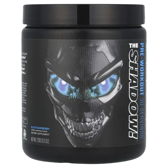 JNX Sports, The Shadow, предтренировочная добавка, голубая малина, 270 г