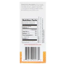 Manuka Doctor, Fusion 20+ Manuka Honey, Flavored with Turmeric, 24 Sachets, .25 oz (7 g) Each
