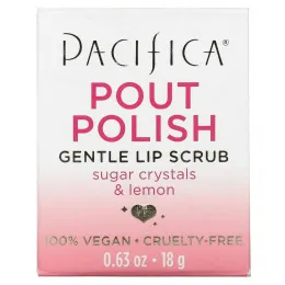 Pacifica, Нежный скраб для губ Pout Polish, 0,63 унции (18 г)