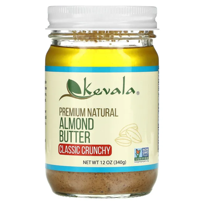 Kevala, Миндальное масло, классическое, хрустящее, 12 унций (340 г)