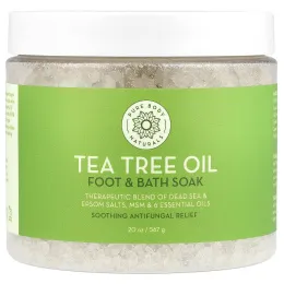Pure Body Naturals, Масло чайного дерева для ног и ванн, 567 г (20 унций)