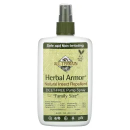 All Terrain, Herbal Armor, Натуральное средство от насекомых, без ДЭТА, спрей, 8,0 жидких унций (240 мл)