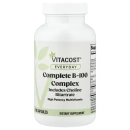 Vitacost, Everyday, комплекс витаминов B100, 100 капсул
