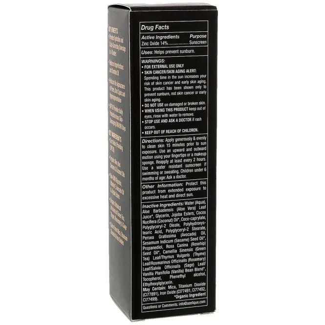 Azelique, Осветляющий солнцезащитный увлажняющий крем-тинт широкого спекта SPF 20, средняя защита, не испытывается на животных, сертифицированный веганский, 35 мл (1,18 унций)