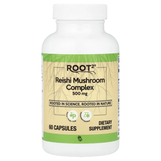 Vitacost, Root2®, комплекс с грибами рейши, 500 мг, 60 капсул