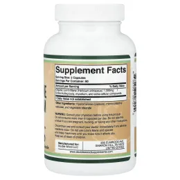 Double Wood Supplements, Lion's Mane Mushroom, 500 mg, 120 Capsules