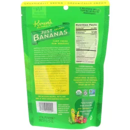 Karen's Naturals, Орагнические бананы Just Bananas, 2,5 унции (70 г)