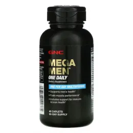GNC Mega Men, One Daily Multivitamin, 60 Caplets