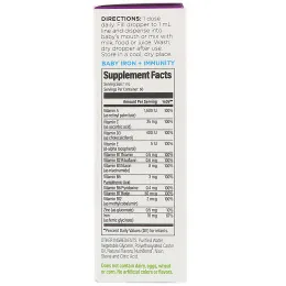 UpSpring Мультивитамины с Железом для Иммунитета Ребенка, 2 жидких унции, (60 мл)