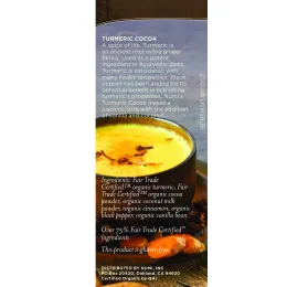 Numi Tea, Organic Tea, Loose Tea, Turmeric Cocoa, Golden Latte, Caffeine Free, 2.12 oz (60 g)