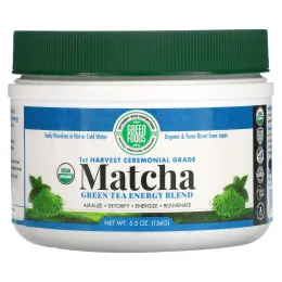 Green Foods Corporation, Organic Matcha + Brown Rice Solids, 5.5 oz (156 g)